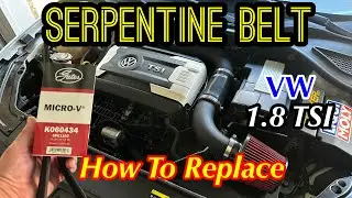 How To Replace A Serpentine Belt - VW Passat 1.8 TSI