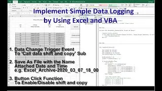 COM04. Implement Simple Data Logging by Using Excel and VBA