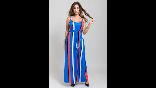 New stylish sling streak loose stretch dress(with head scarf )(new added color)  A28191B