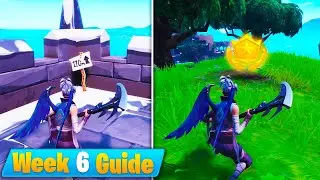 Fortnite Week 6 Challenges Guide! - Visit 5 Highest Elevations, Battle Star Location (Season 8)