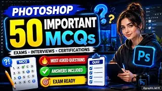 Adobe Photoshop 50 Important MCQs with Answers | Exam, Interview & Certification Preparation.