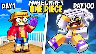 I Survived 100 Days in ONE PIECE in Minecraft