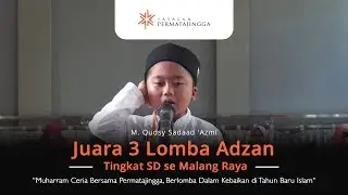 Juara 3 Lomba Adzan Tingkat SD se Malang Raya