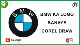 How to make BMW  Logo in corel draw.Corel Draw me BMW ka logo kaise banaye.