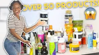 HAIR PRODUCT CLOSET CLEAN OUT AND TOUR!