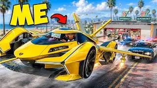 Robbing Stores Using a Flying Lamborghini sa GTA 5