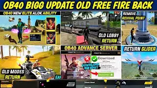 OB 40 UPDATE ll OB40 UPDATE FREE FIRE ll FREE FIRE NEW UPDATE ll FREE FIRE NEW EVENT