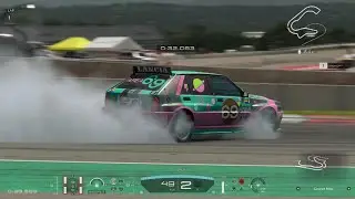 Gran Turismo 7: First rallycross lap in the swapped Delta