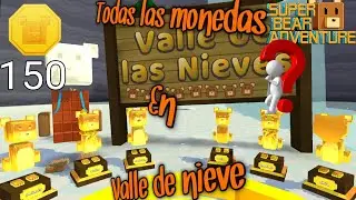 Consiguiendo Todas la monedas el el Valle de nieve en super ber adventure😃👌