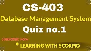CS403 quiz 1 2022| CS403 quiz 1 solution 2022 | cs403 quiz 1 spring 2022| cs403 quiz no.1 Solution