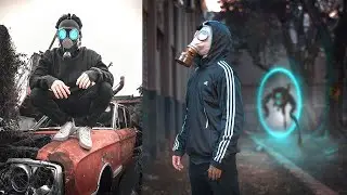 Fotos apocalípticas en lugares abandonados con máscaras de gas