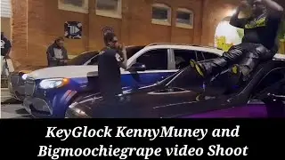 KeyGlock KennyMuney and Bigmoochiegrape doing a video Shoot.