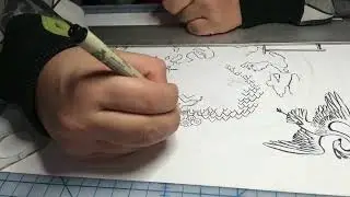 Inking Map of the Known World   time lapse