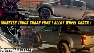 India widest vcross  got crashed 😭 Alloy wheel toot gya 😭 8 lakh ka nuksaan 🤕