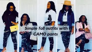 SIMPLE FALL OUTFITS 2023 || CAMO PANT ||OFFICE WEAR || STYLING TIPS