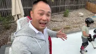 Our Backyard Ice Rink Got Bigger