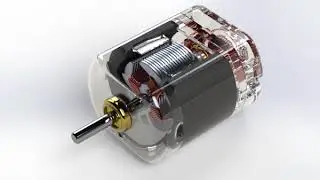 D.C. Motor | Render Animation | Solidworks Visualize