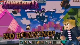 Decayed Reality But I CAN'T RUN! - Minecraft Bedrock Wither Storm Add-On Challenge