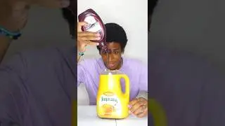 89oz Bottle of Chocolate Orange Juice Chugged In SECONDS