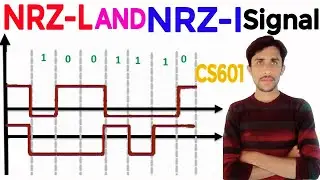 NRZ-L and NRZ-I Signal  with example Urdu/Hindi