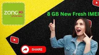 Zong 8GB New Fresh IMEI - Zong Fr** Internet New Trick