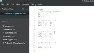8 - Arithmetic Operators - PHP Basics