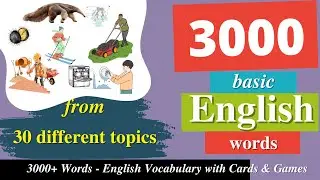 3000+ WORDS | English Vocabulary For Everyday Conversation with Flashcards and Games