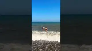 Северное море.Купальный сезон в Англии.Вода +18,Воздух +24😁
