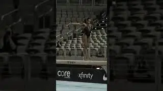 Shilese Jones perfoming an amazing standing arabian + split jump! #gym #fun #olympics #shorts #wag