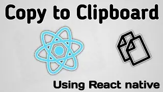 Copy to clipboard button || React native || 