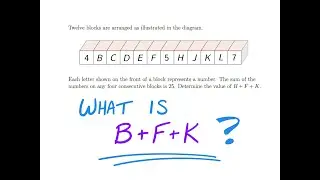 Math Contest / Block Numbers