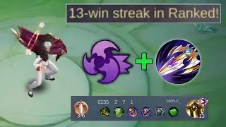 WIN STREAK USING THIS ASSASSIN EMBLEM & ITEM BUILD! | YU ZHONG TOP GLOBAL