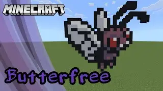 Minecraft Pixel Art Tutorial - Butterfree (Pokémon)
