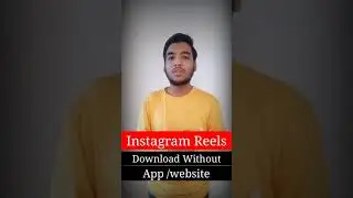 How to Download Instagram Reels in gallery Without App | Instagram reels kaise download kare #shorts