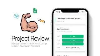 Workout Tracker: React PWA + Google Sheets + Apps Script
