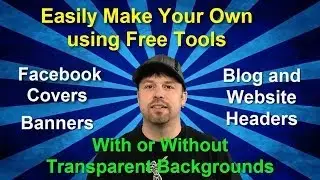 How to Make a Website Banner l Create Facebook Cover Photo l How to Create Transparent Image