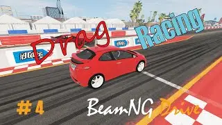 Drag Racing # 4 Toyota Celica GT VS Honda Civic Type R - BeamNG Drive