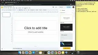 Chate GPT : Use GPT Workspace with google slide to create presentation