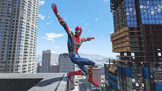 GTA 5 IRON SPIDERMAN Epic Ragdoll, Fails Ep. 19 (Ragdolls Physics)