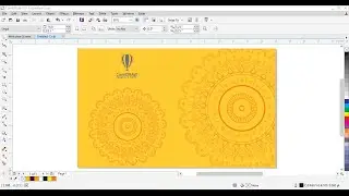 How to Make Line art Mandala Make in CorelDraw x7 2021 | Background Vector Design | 