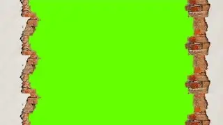 3D Wall Green screen effect video with sound // Green screen effect video