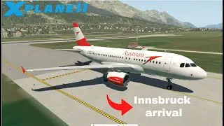 X Plane 11  ||  Toliss A319  ||  Innsbruck arrival  ||  FULL flight