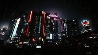 It’s 3:24am in Night City and it's Raining - 8 Hours of Ambience in 4K