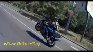 ДеньСпортбайкера. Wrangler как у AkademeG. Кубок ШКМГ 2016. Езда на заднем. МотоВЛОГ