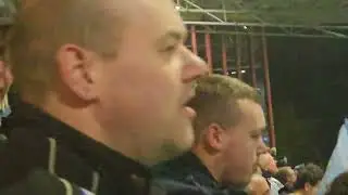 Villa chanting at full time against Bayern Munich