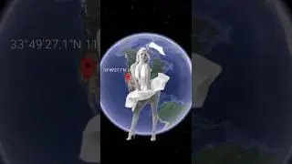 Marilyn Monroe on Google Earth 🌎 