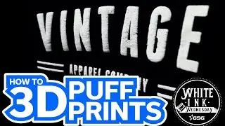How To Screen Print T Shirts With Puff Ink | White Ink Wednesday