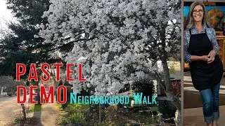 Free Live Pastel Demonstration of a Blossoming Tree