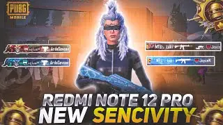 Redmi Note 12 Pro Pubg Sensitivity Settings | 4 Finger Full Gyroscope | smooth + 90fps