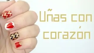 Uñas con corazón | San Valentín
